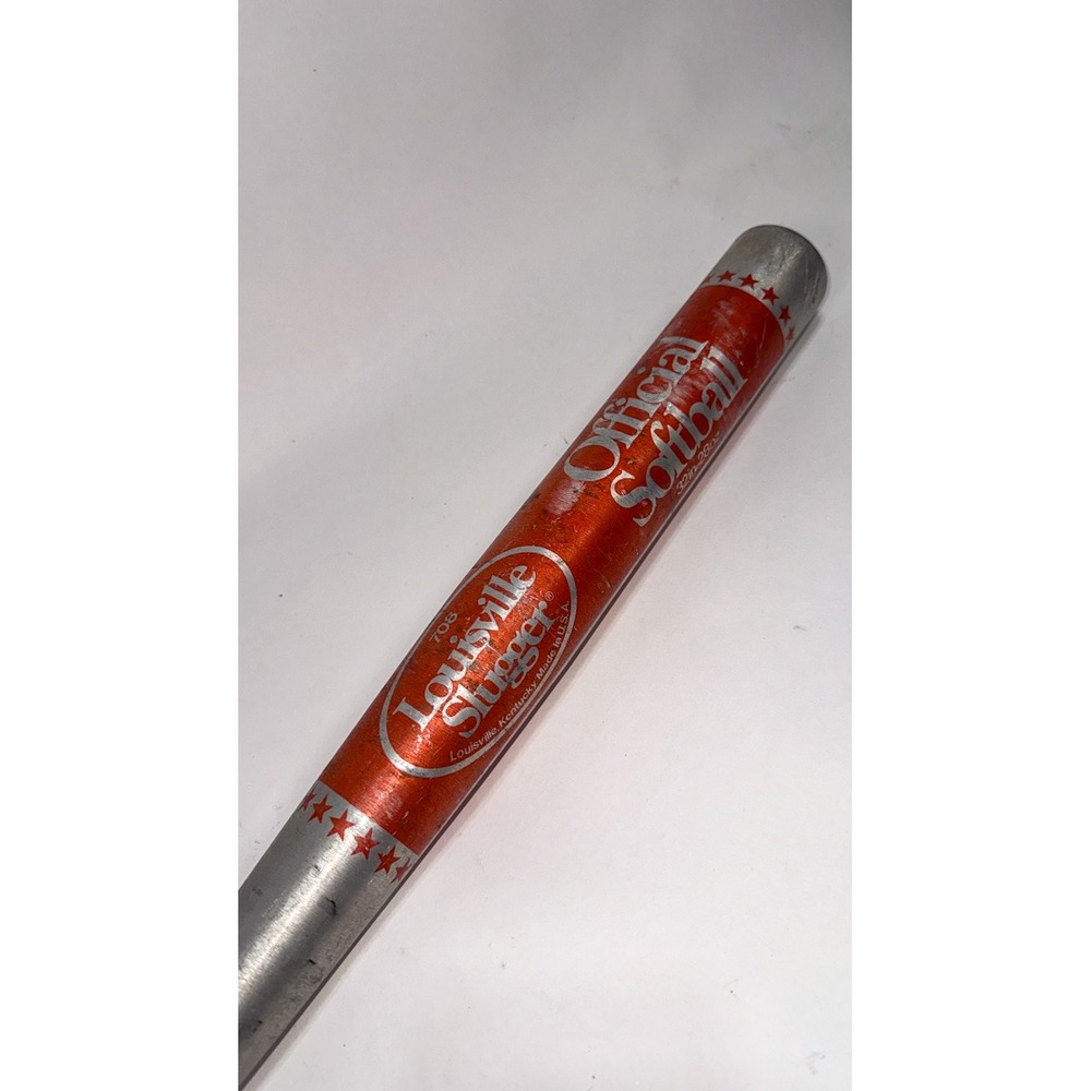 Louisville Slugger Official Softball Bat 34" Red Barrel 708 Metal Aluminum 28oz - Picture 2 of 5